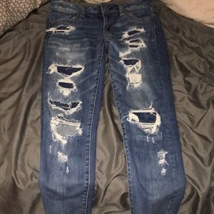 american eagle ripped jeans